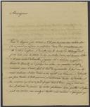 Carta de A. H. D. Beu pedindo a D. João Carlos de Bragança, 2.º Duque de Lafões, que interceda em contenda com o Conde de Welsperg