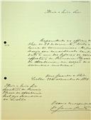 Carta de Caetano António Cláudio Júlio Raimundo da Gama Pinto dirigida a Adriano Augusto de Pina Vidal, Secretário da Classe de Ciências, candidatando-se à categoria de sócio efetivo da Secção de Ciências Médicas