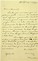 Carta de Alexandre Herculano remetendo à Classe de Letras a necessidade de expedição de ordens para prelados e governos civis para a prossecução dos trabalhos dos "Monumentos Históricos"