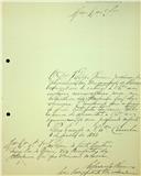 Carta de Eduardo Augusto da Rocha Abreu para o Vice-Presidente, informando que em nome de Filippo Pacini, entrega as monografias para a Academia