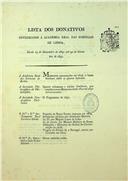 Lista dos donativos oferecidos à Academia Real das Ciências de Lisboa. Desde 13 de dezembro de 1830 até 30 de setembro de 1831