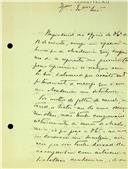 Carta de Bernardino Camilo Cincinato da Costa justificando a impossibilidade de representar a Academia em Congresso de Agronomia por motivos de saúde