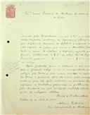 Carta de António Cabreira dirigida a José Maria Rodrigues, Presidente, sugerindo alteração a disposição legal do Regulamento da Academia 