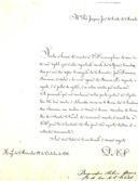 Carta de Bernardino António Gomes dirigida a Joaquim José da Costa Macedo, Secretário, remetendo da parte do Conselho de Saúde Naval exemplares de aves e um réptil originários de África para o Museu da Academia