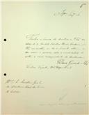 Carta de César Augusto de Campos Rodrigues dirigida a Adriano Augusto de Pina Vidal, Secretário, remetendo o seu parecer sobre a candidatura a sócio de Cândido Celestino Xavier Cordeiro