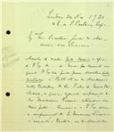 Carta de Alfredo Bensaúde dirigida a Adriano Augusto de Pina Vidal, Secretário, negando ter em sua posse trabalhos emprestados pela Biblioteca, como sugerido