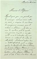 Carta de Georges Oberhaeuser e Edmund Hartnack dirigida a Isidoro Emílio Baptista, dando informações a respeito de microscópio enviado por paquete para Lisboa 