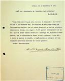 Carta de Michel’angelo Lambertini solicitando a entrega dos instrumentos musicais existentes no Museu da Academia para a constituição de um Museu Instrumental em Lisboa