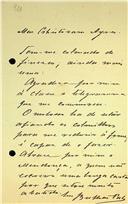 Carta de Raimundo António de Bulhão Pato dirigida Cristóvão Aires agradecendo à Classe de Letras, e outros assuntos
