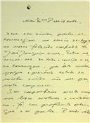 Carta de David Lopes justificando ao Presidente da Classe de Letras a sua ausência em sessão da Classe de Letras