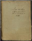 Livro das férias da oficina desde a semana finda em 3 de Dezembro de 1791
