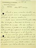 Carta de João José de Antas Pereira de Souto Rodrigues dando resposta à circular acerca de sua colaboração numa homenagem