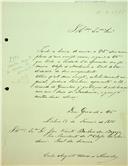 Carta de Carlos Augusto de Morais de Almeida, para José Vicente Barbosa du Bocage, Vice- Presidente da Classe de Ciências, apresentando-se como candidato ao concurso para sócio correspondente, remetendo seus trabalhos científicos 