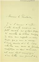 Carta de Joseph Antoine Carnoy para José Maria Latino Coelho, Secretário, remetendo seus trabalhos e candidatando-se à categoria de sócio correspondente da Academia