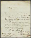 Carta de Johann Graf von Fries