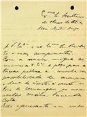 Carta de António Baião dirigida a Cristóvão Aires, Secretário da Classe de Letras, justificando ausência na sessão de homenagem a José Fernandes Costa