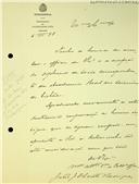 Carta de João José de Antas Pereira de Souto Rodrigues agradecendo o envio do diploma de sócio correspondente da Academia 