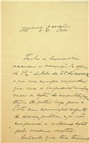 Carta de José Joaquim da Silva Amado dirigida a Adriano Augusto de Pina Vidal, Secretário, comunicando impossibilidade de comparecer à sessão 