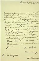 Carta de Alexandre Herculano acusando a receção de ofício