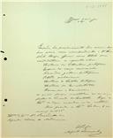 Carta de Augusto Pereira Soromenho dirigida ao Presidente da Classe de Letras acerca da proposta de Teófilo Braga para sócio correspondente