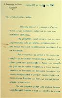 Carta de Bento Carqueja solicitando a disponibilização de publicações da Academia para o estudo da história da Secção de Ciências Económicas e Administrativas da Classe de Letras, para o qual fora incumbido