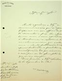 Carta de José Vicente Barbosa du Bocage dirigida a Adriano Augusto de Pina Vidal, Secretário, agradecendo o acolhimento da sua publicação junto dos sócios 