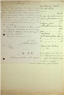 Carta de Francisco António Pereira da Costa acusando a receção de livros enviados pela Academia das Ciências de Lisboa à secção mineralógica do Museu da Academia, remetendo uma relação dos mesmos