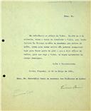 Carta de Francisco Tomás Oom para o Secretário, informando que, por motivos de saúde, se vê na necessidade de se ausentar nas sessões académicas 