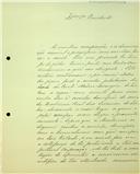 Carta de Francisco António Barral, para o Presidente da Primeira Classe, pedindo a demissão de sócio por motivos de saúde