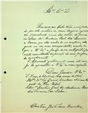 Carta de Cristiano José da Sena Barcelos, para Adriano Augusto de Pina Vidal, Secretário, comunicando impossibilidade de comparecer à sessão da Primeira Classe, quando foi eleito sócio correspondente