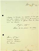 Carta de António de Oliveira Marreca dirigida a José Maria Latino Coelho, Secretário, sobre um parecer previamente remetido