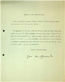 Carta de José de Figueiredo dirigida a António Baião, Vice-Secretário, rejeitando a nomeação para cargo