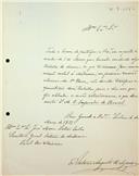 Carta de António Augusto de Aguiar dirigida a José Maria Latino Coelho, Secretário, disponibilizando-se a alterar a sua comunicação à Classe de Ciências