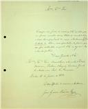 Carta de João Inácio Ferreira Lapa para Manuel Joaquim Pinheiro Chagas, Secretário, enviando o seu parecer sobre a candidatura de Luís Augusto Rebelo da Silva ao cargo de sócio correspondente da Academia