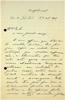 Carta de Cristóvão Aires dirigida a Adriano Augusto de Pina Vidal, Secretário Geral, como prova da sua estima por motivos de ressentimento, e outros assuntos