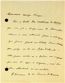 Carta de Cristóvão Aires dirigida a José Vasques, empregado da Academia, chamando a atenção para o título de um trabalho incluso no Boletim que foi para edição na Imprensa da Universidade de Coimbra, e outros assuntos