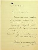 Carta de Fidelino de Sousa Figueiredo dirigida a Rodrigo de Sá Nogueira, Oficial de Secretaria, remetendo uma notícia sobre a comissão encarregada da exposição bibliográfica da Academia